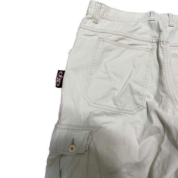 Interstate White Baggy Cargo 90’s Skate Pants - Picture 5 of 7